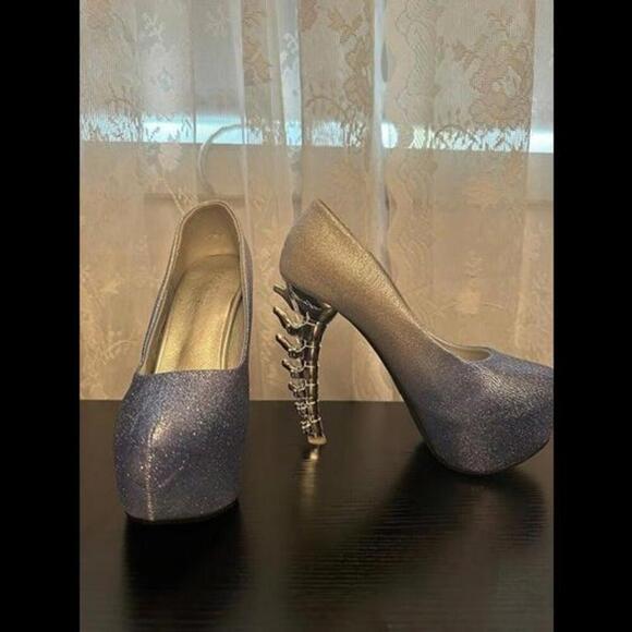 Stunning Twilight Sparkle Pumps with Unique Spine Heel - Picture 1 of 3